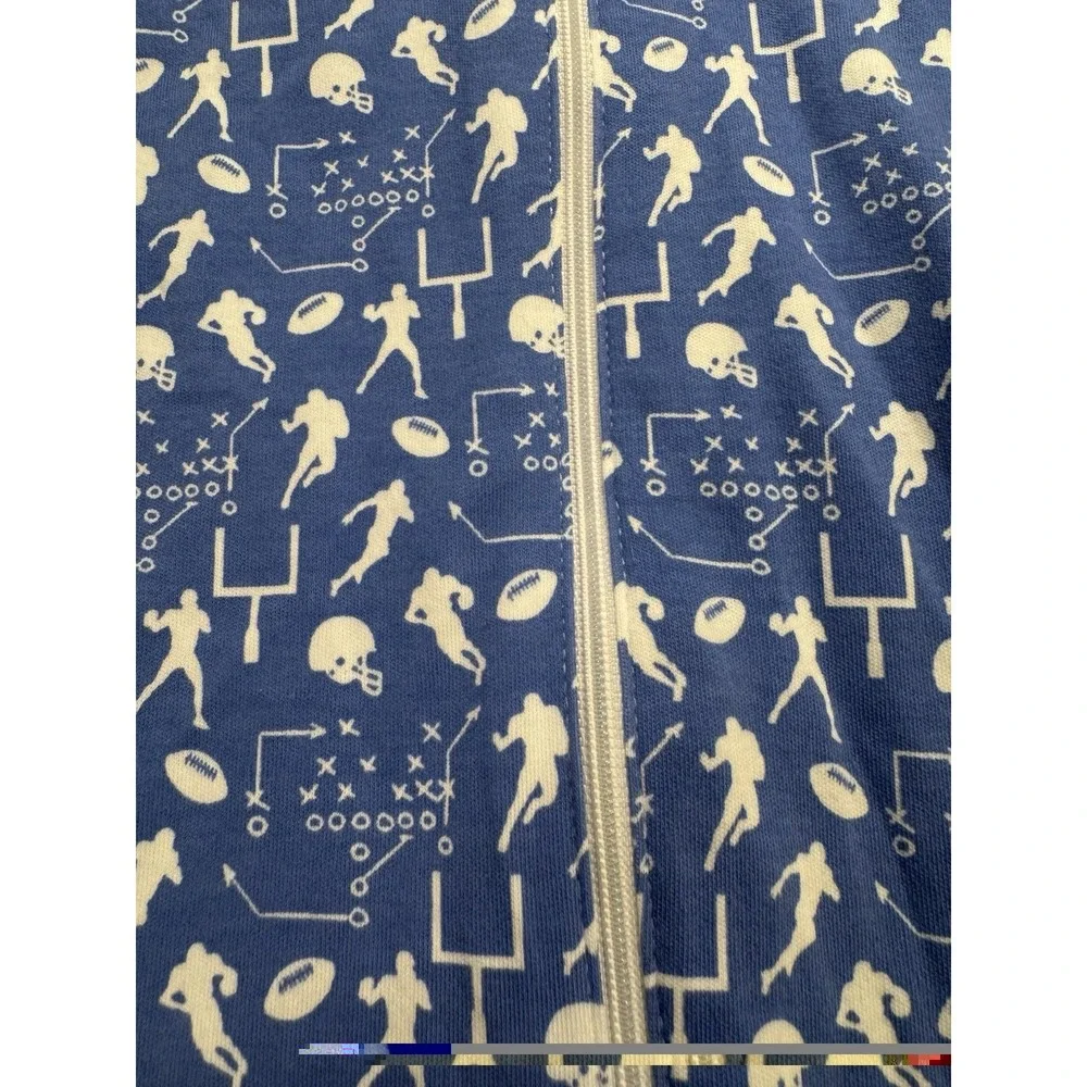 Lila Hayes 100% Pima Cotton Parker Bodysuit 3-6 Mos Super Bowl Football NWT